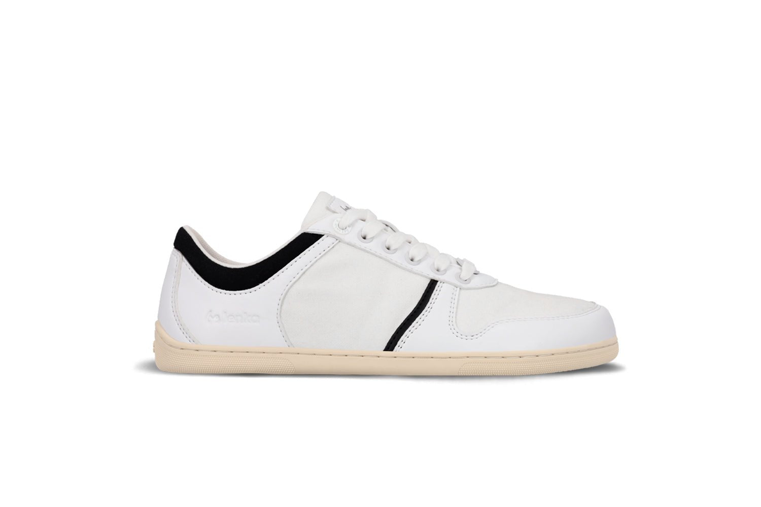 Barefoot Sneakers - Be Lenka Echo - White & Black Vegan - Barefoot Shoe Store