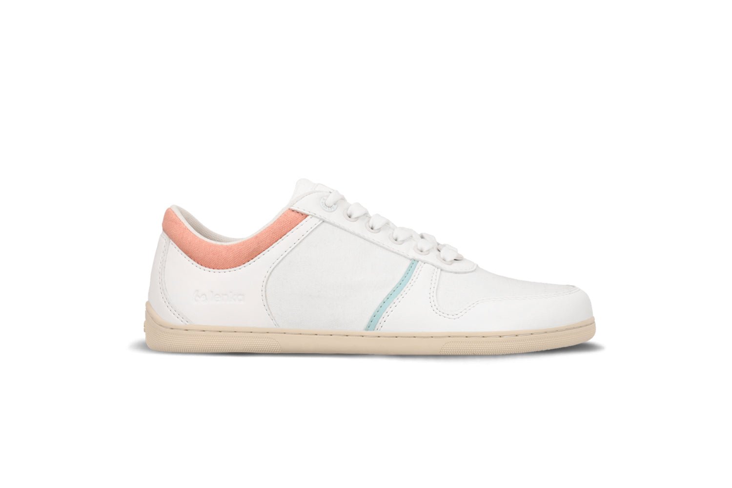 Barefoot Sneakers - Be Lenka Echo - White & Cotton Candy Vegan - Barefoot Shoe Store