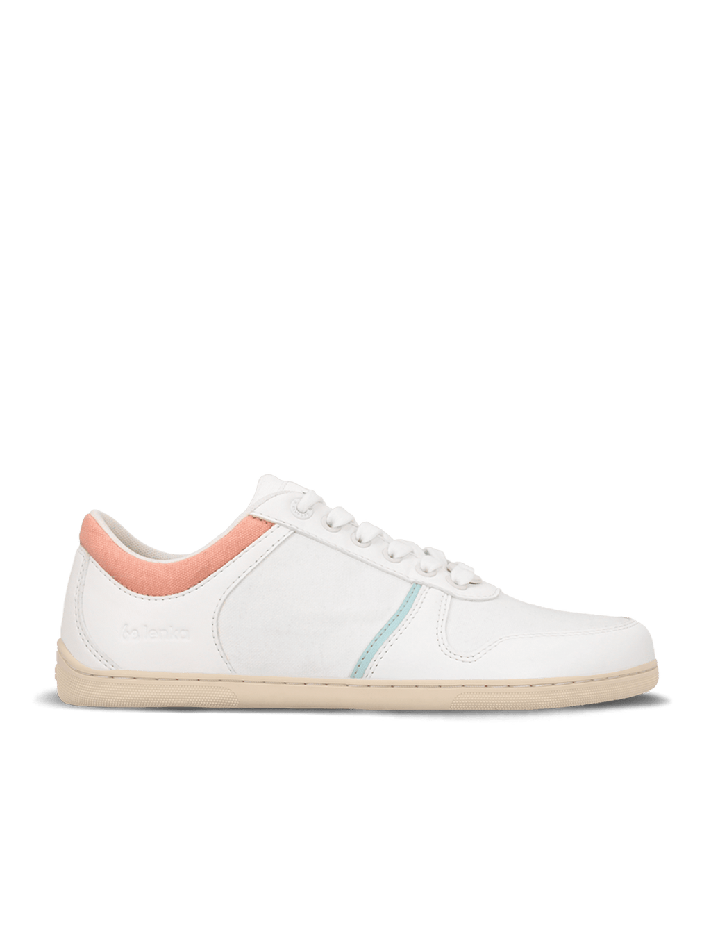 Barefoot Sneakers - Be Lenka Echo - White & Cotton Candy Vegan - Barefoot Shoe Store