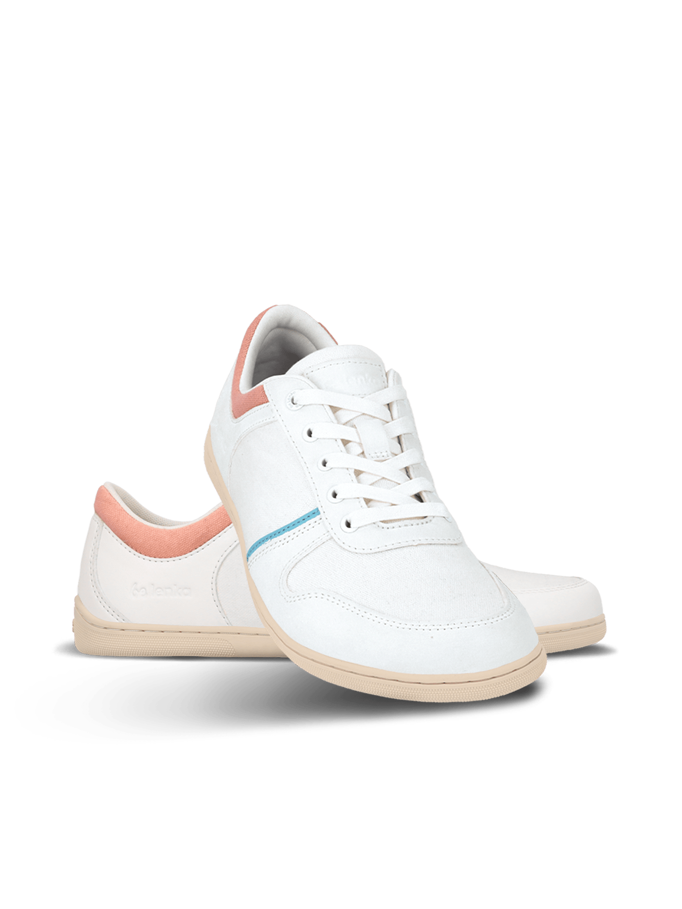 Barefoot Sneakers - Be Lenka Echo - White & Cotton Candy Vegan - Barefoot Shoe Store