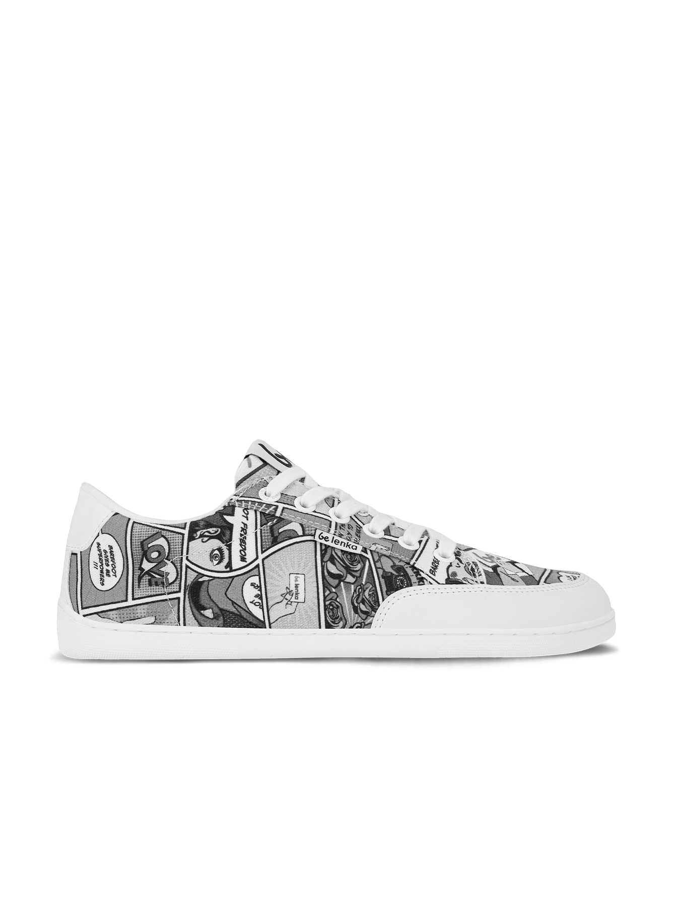 Barefoot Sneakers Be Lenka Rebound - Comics Black & White - Barefoot Shoe Store