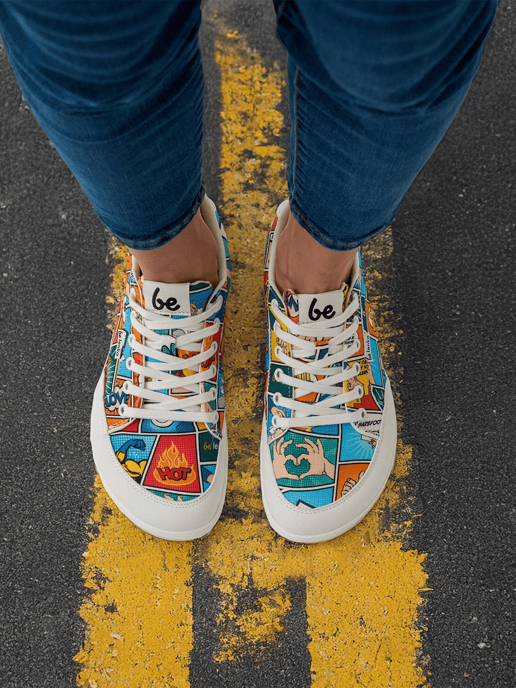 Barefoot Sneakers Be Lenka Rebound - Comics Color - Barefoot Shoe Store