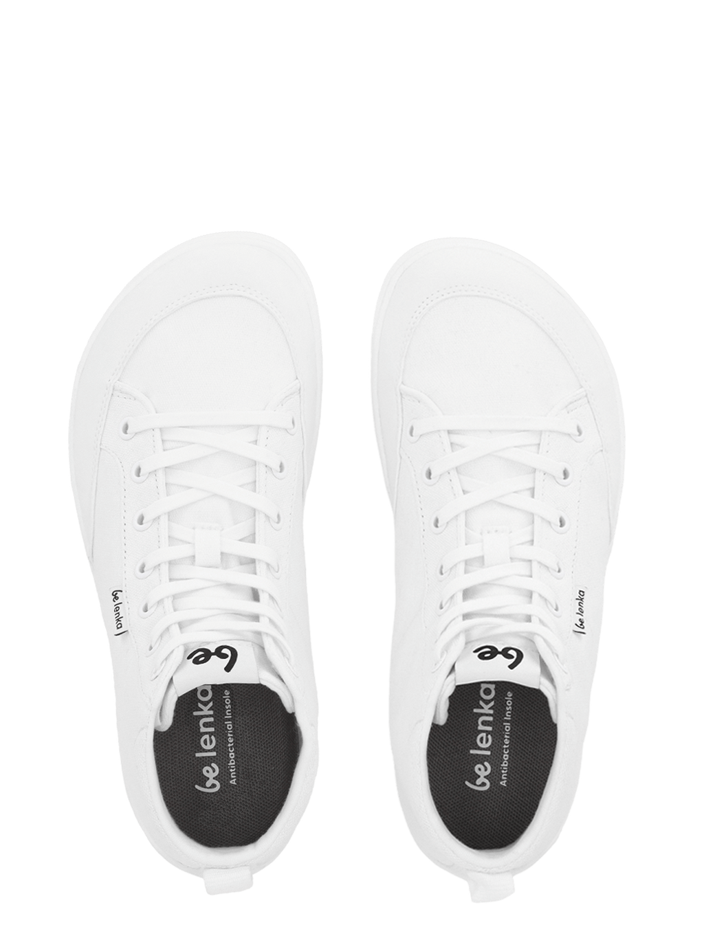 Barefoot Sneakers Be Lenka Rebound - High Top - All White - Barefoot Shoe Store