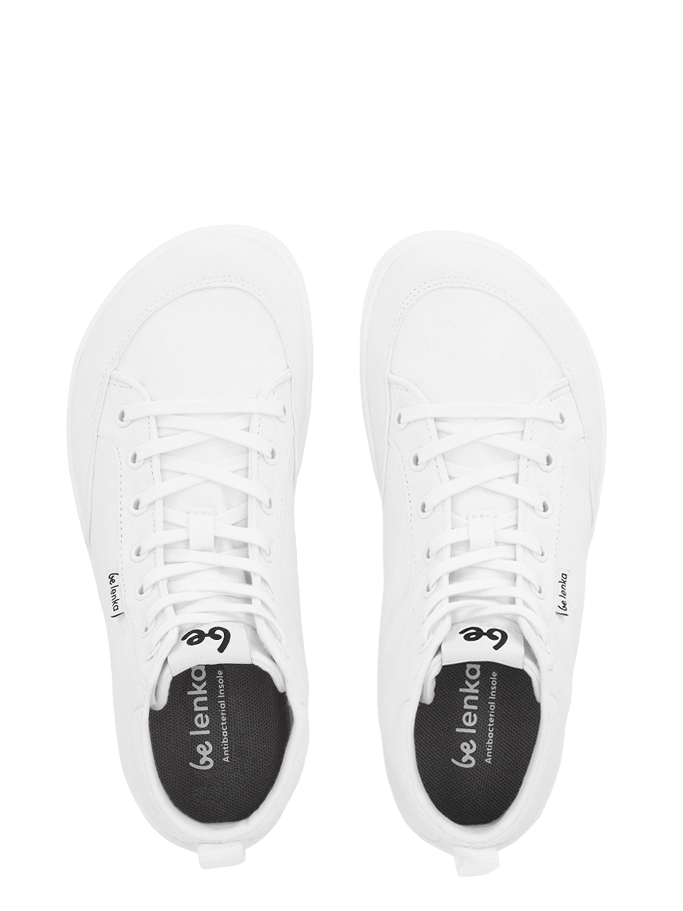 Barefoot Sneakers Be Lenka Rebound - High Top - All White - Barefoot Shoe Store