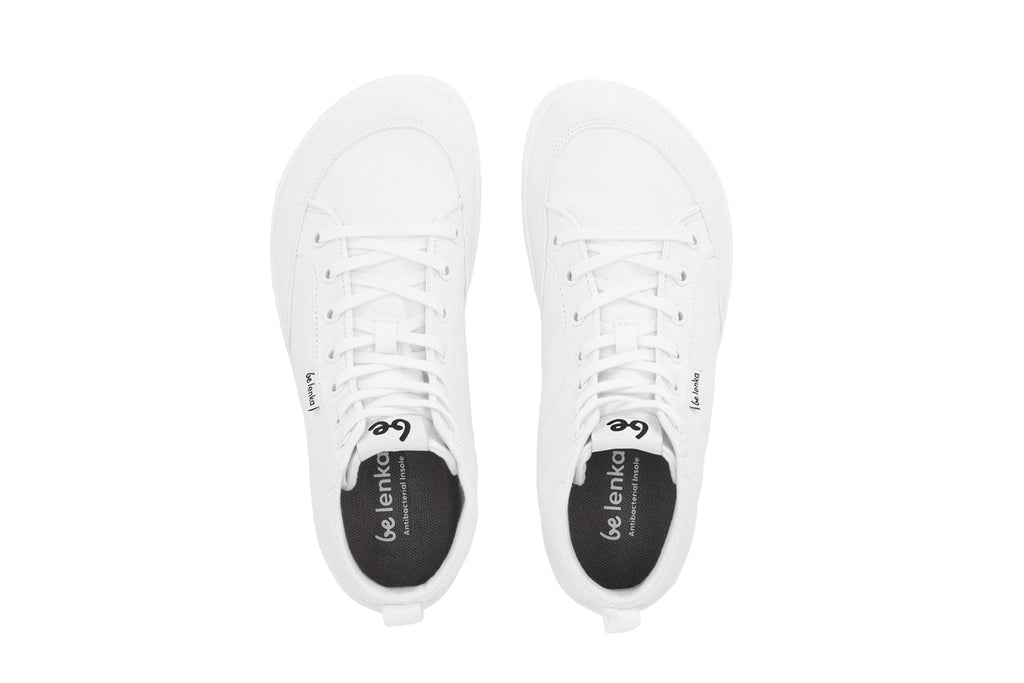 Barefoot Sneakers Be Lenka Rebound - High Top - All White - Barefoot Shoe Store