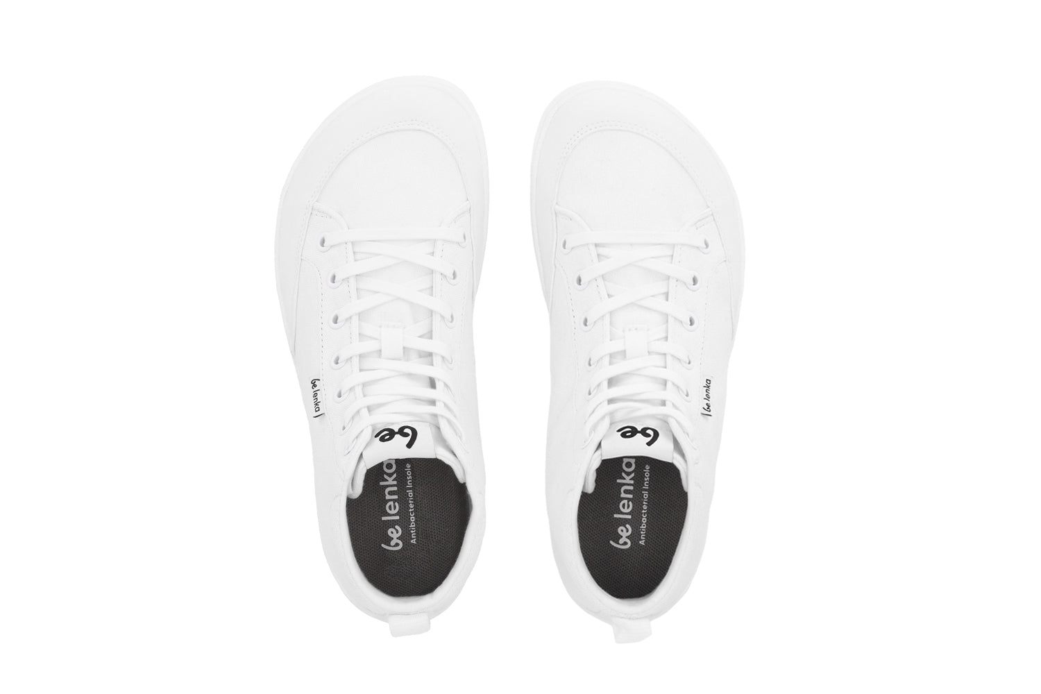 Barefoot Sneakers Be Lenka Rebound - High Top - All White - Barefoot Shoe Store