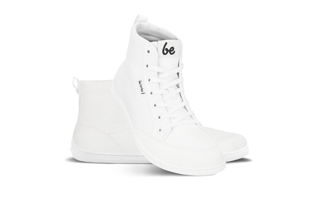 Barefoot Sneakers Be Lenka Rebound - High Top - All White - Barefoot Shoe Store