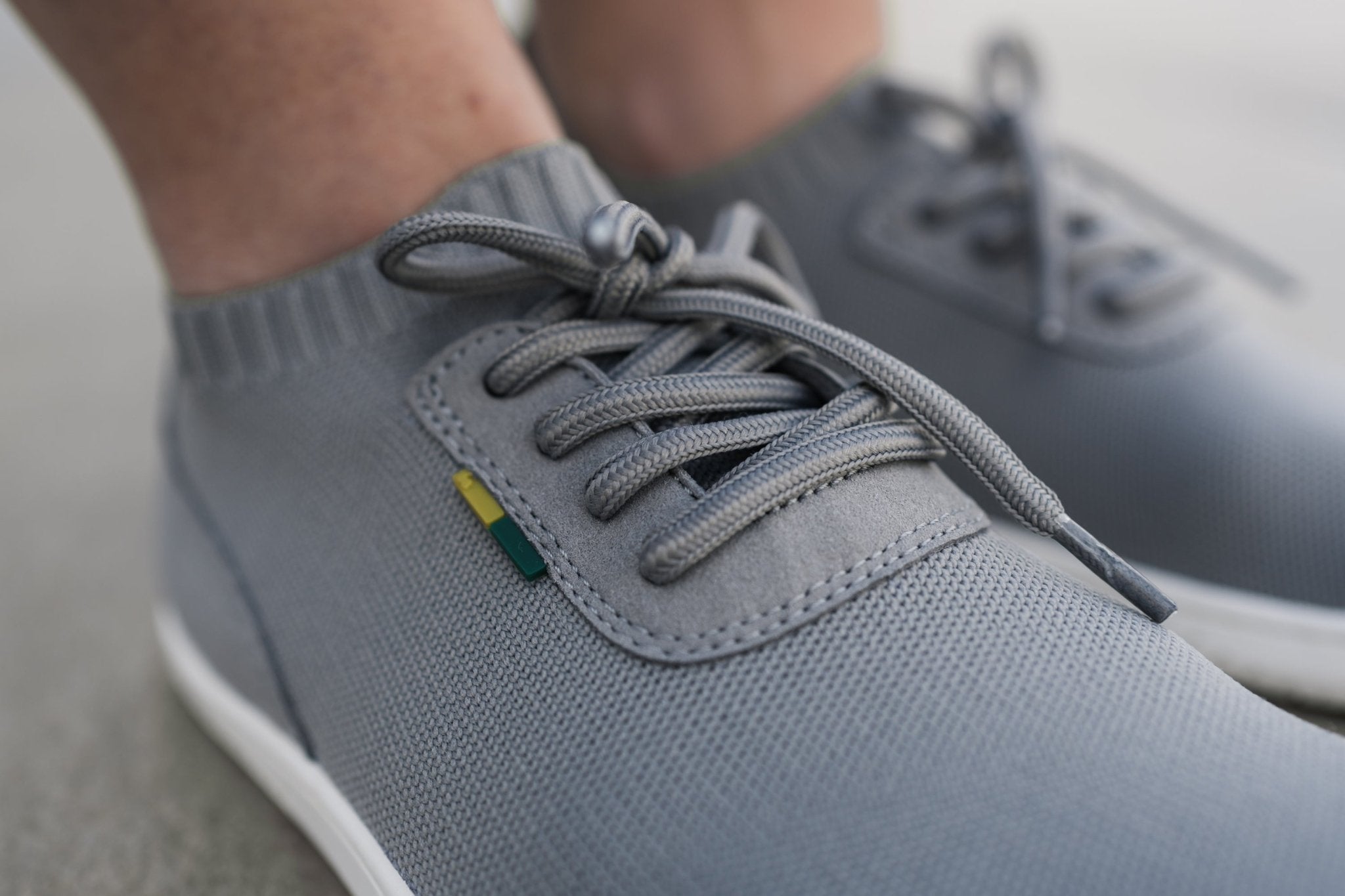 Barefoot Sneakers - Be Lenka Stride - Grey & White - Barefoot Shoe Store