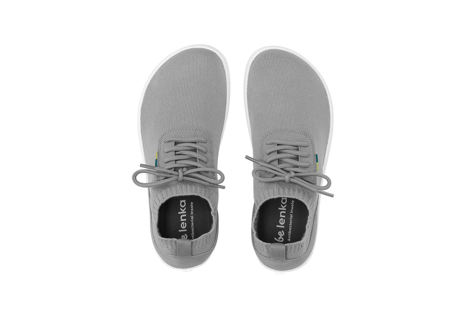 Barefoot Sneakers - Be Lenka Stride - Grey & White - Barefoot Shoe Store