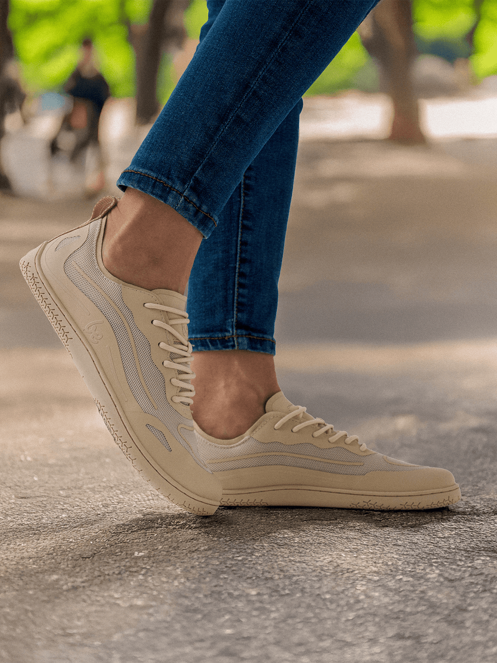 Barefoot Sneakers Be Lenka Velocity - Beige - Barefoot Shoe Store