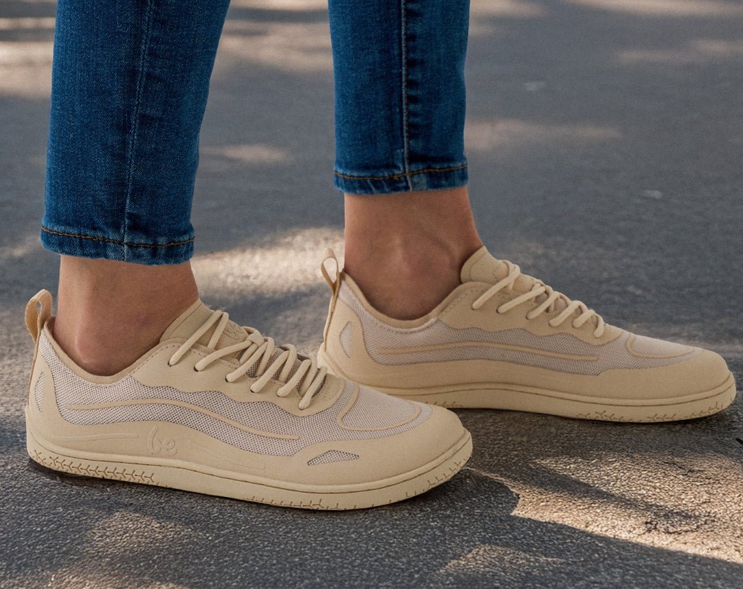 Barefoot Sneakers Be Lenka Velocity - Beige - Barefoot Shoe Store