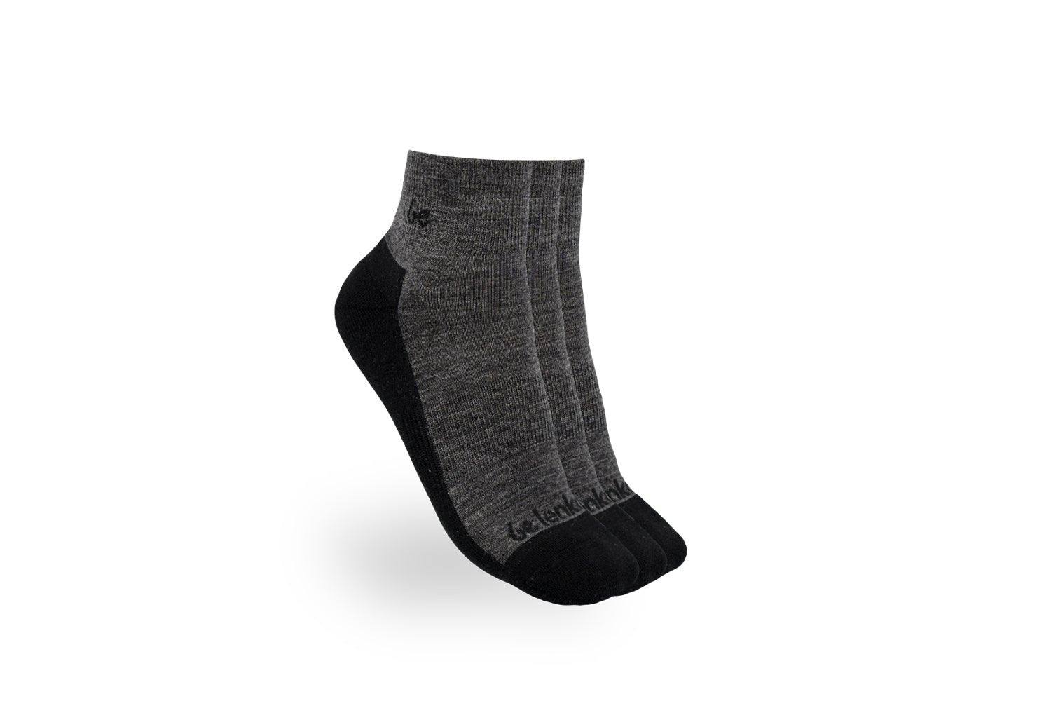 Barefoot Socks Be Lenka - Crew - Merino Wool – Grey - 3 pack - Barefoot Shoe Store