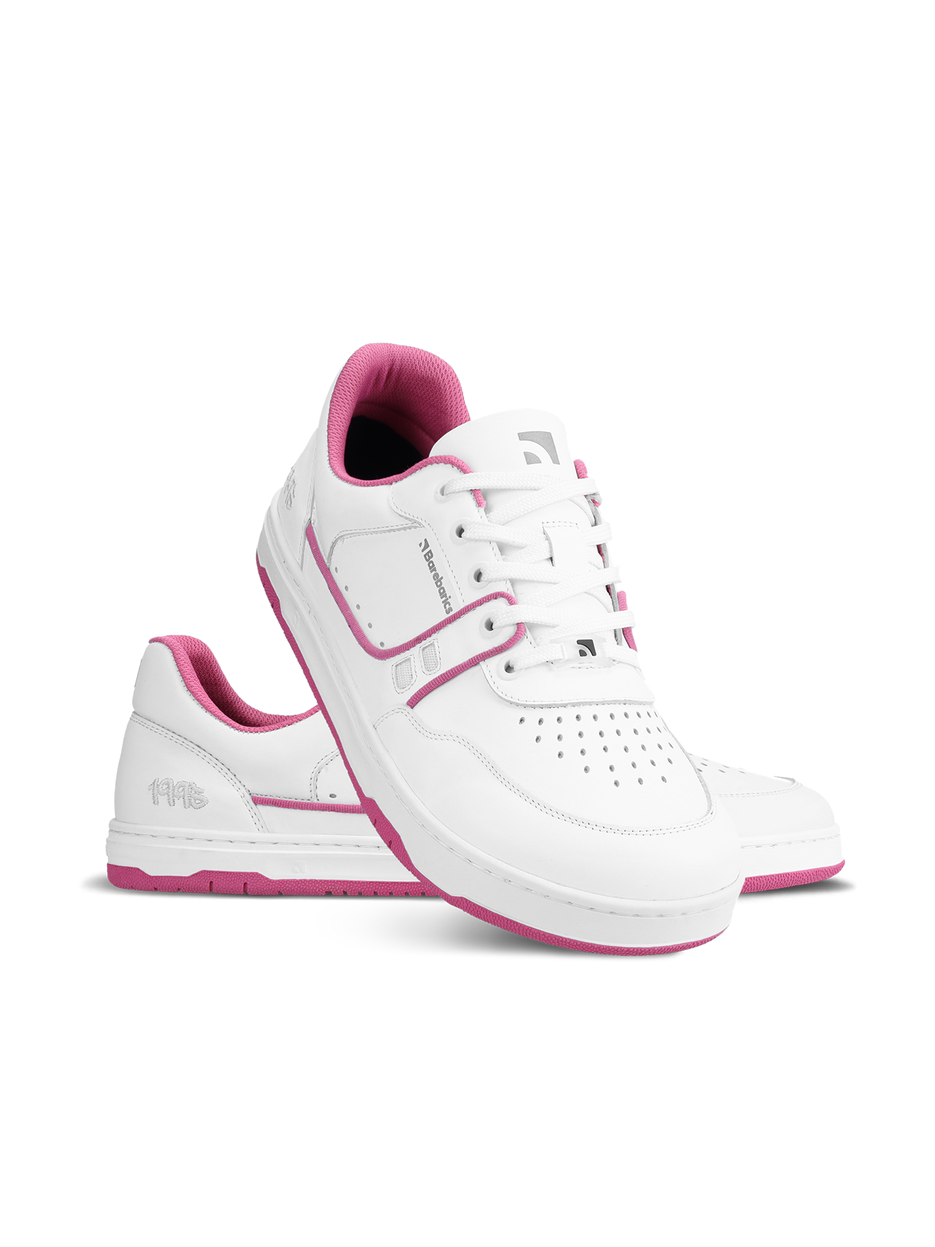 Barefoot Sneakers Barebarics Arise - White & Raspberry Pink