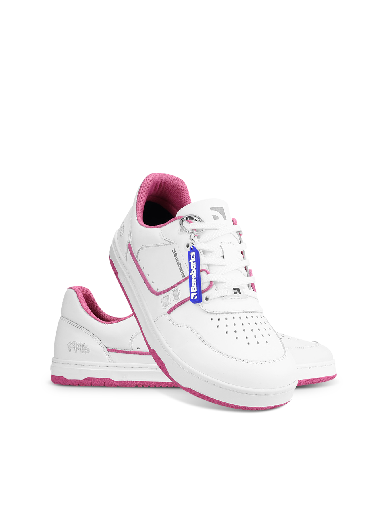 Barefoot Sneakers Barebarics Arise - White & Raspberry Pink