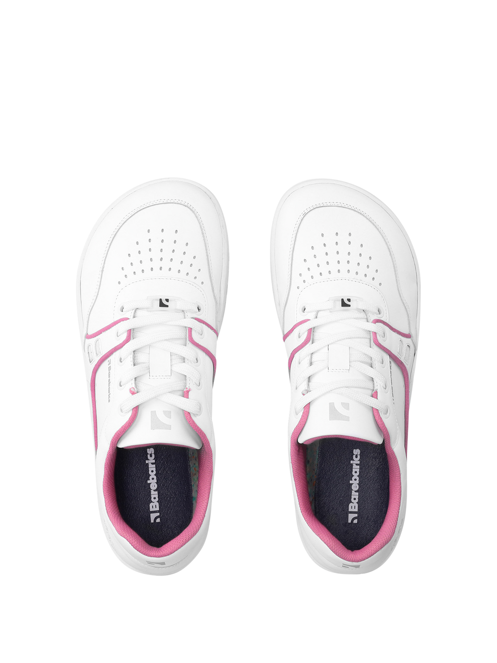 Barefoot Sneakers Barebarics Arise - White & Raspberry Pink