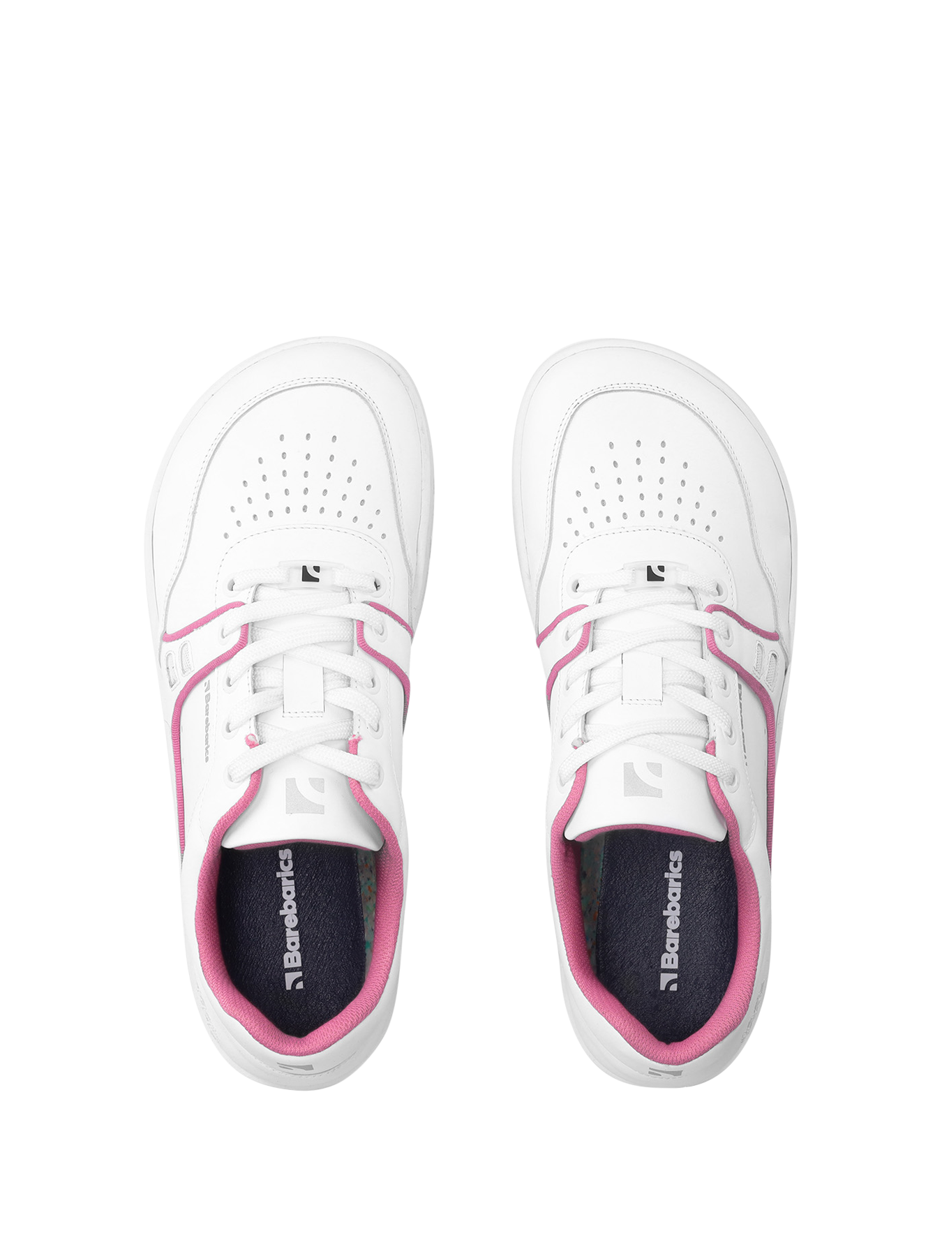 Barefoot Sneakers Barebarics Arise - White & Raspberry Pink
