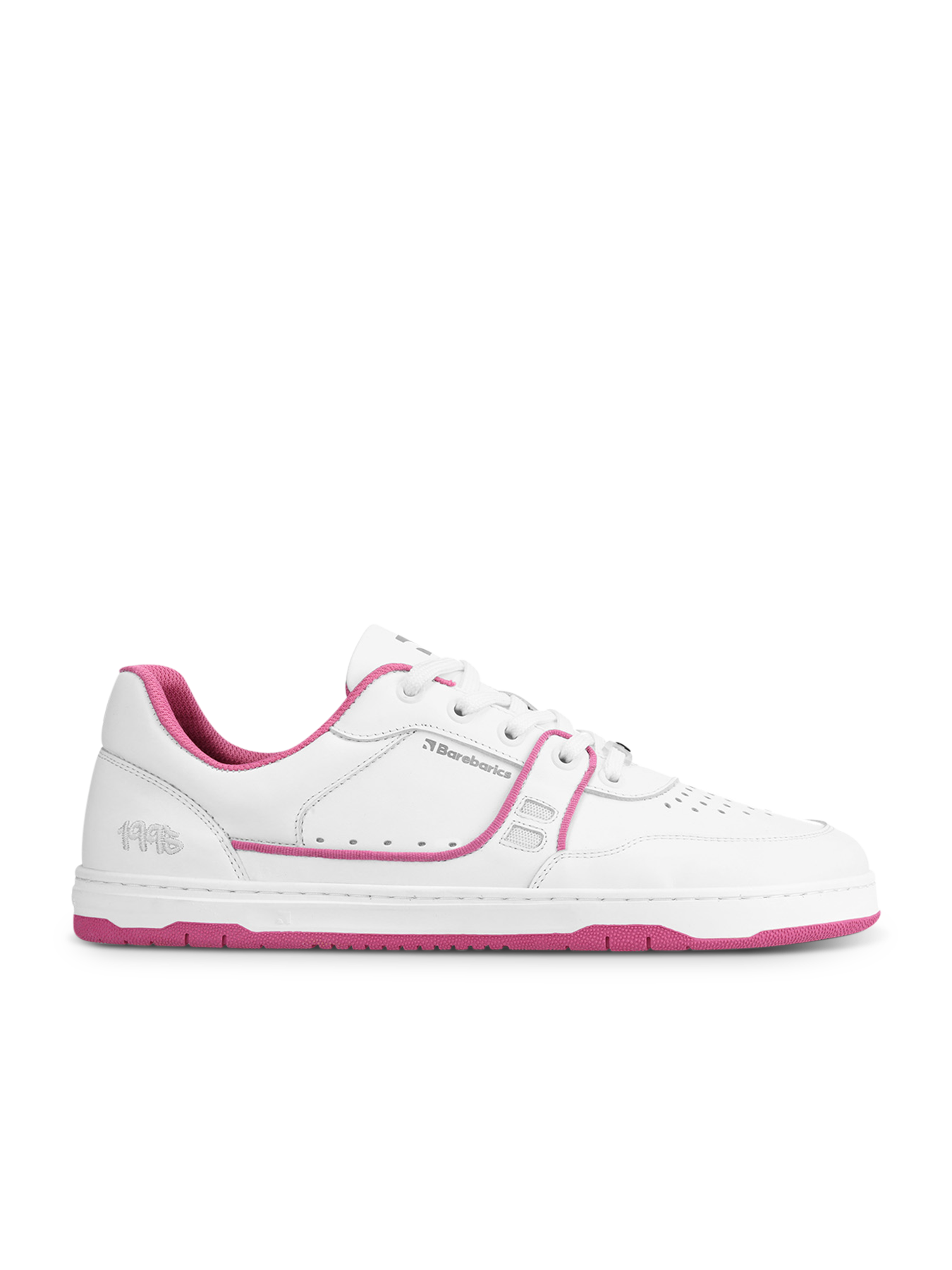 Barefoot Sneakers Barebarics Arise - White & Raspberry Pink