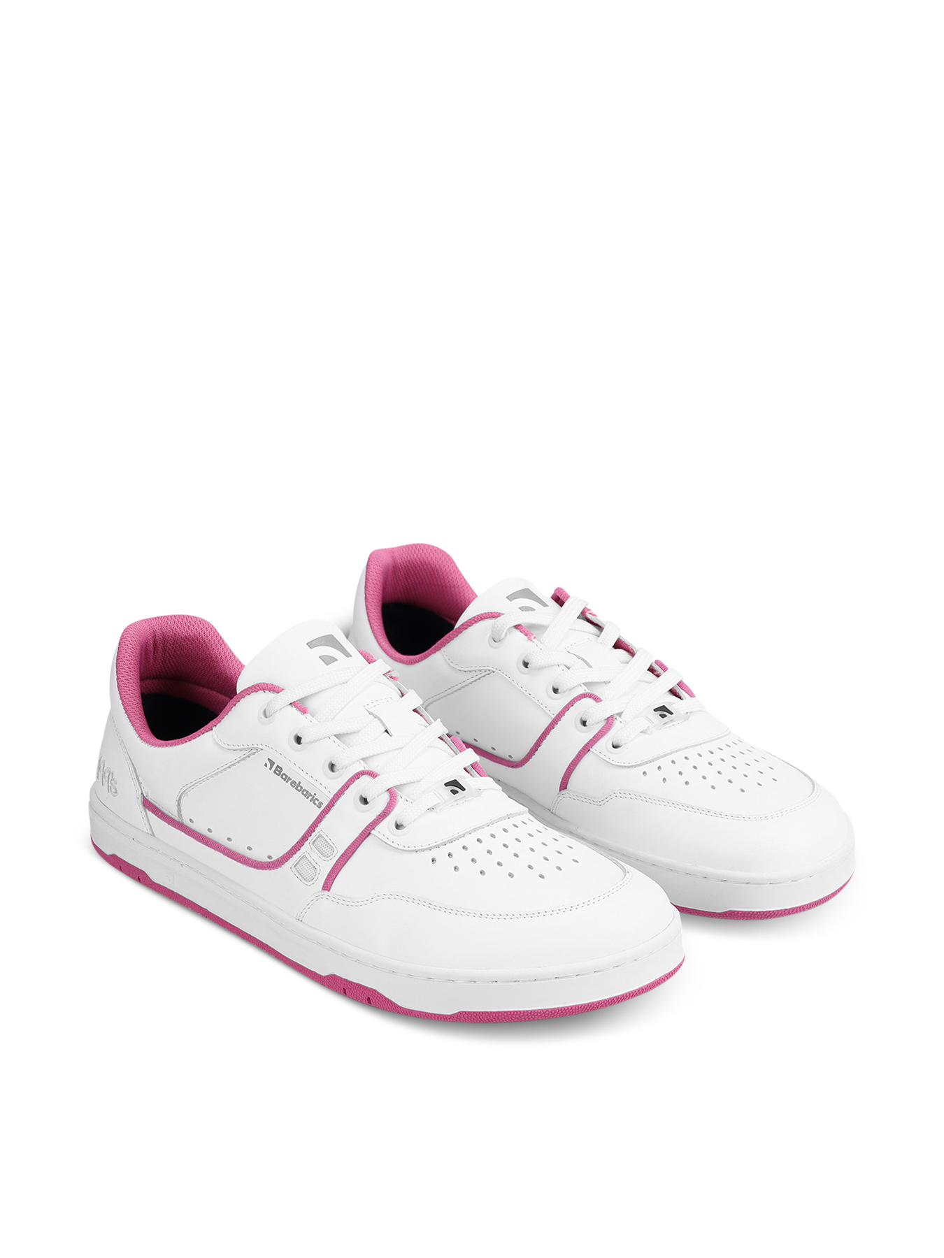 Barefoot Sneakers Barebarics Arise - White & Raspberry Pink