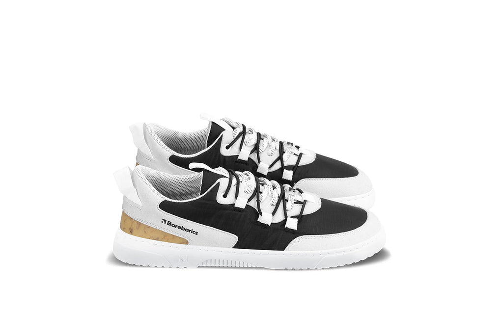 Barefoot Sneakers Barebarics Revive - Light Grey & Black