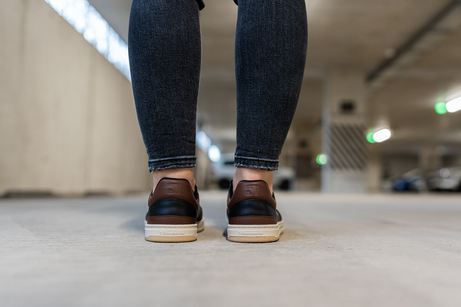 Barefoot Sneakers Barebarics Wave - Black & Dark Brown
