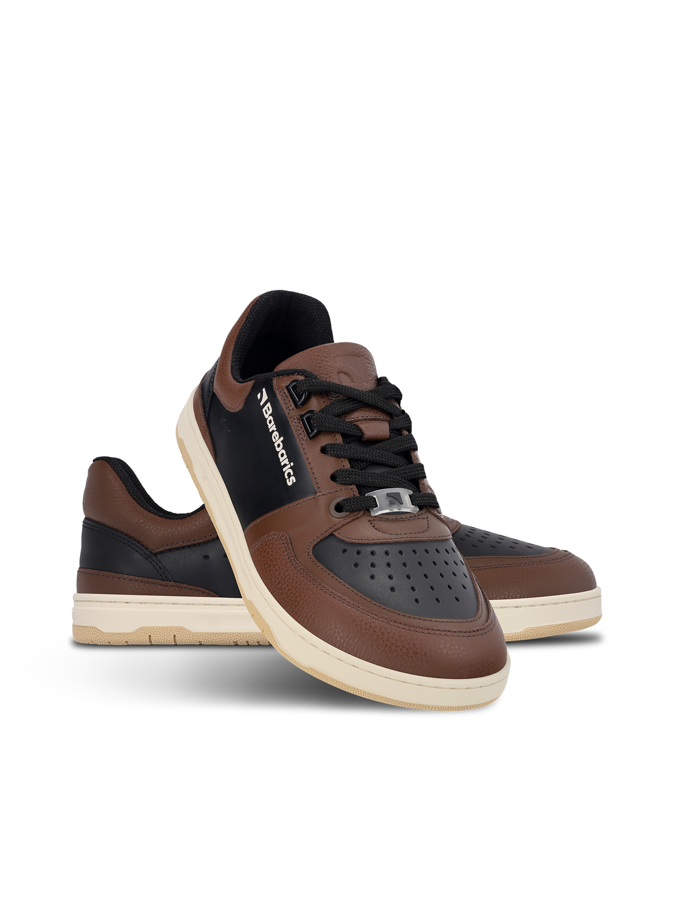 Barefoot Sneakers Barebarics Wave - Black & Dark Brown