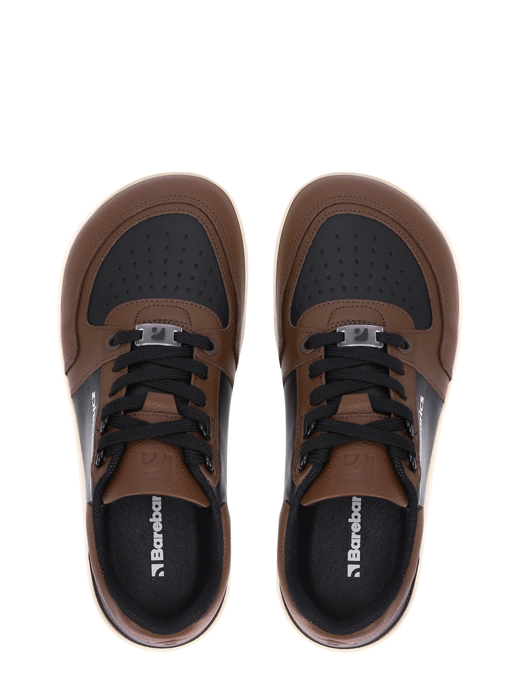 Barefoot Sneakers Barebarics Wave - Black & Dark Brown