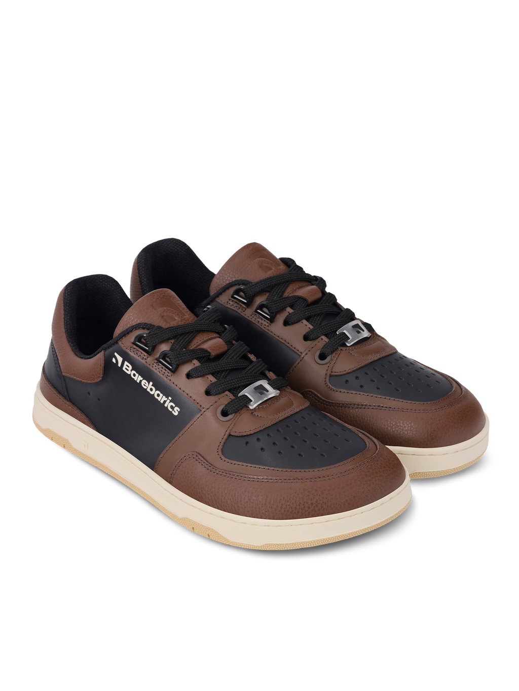 Barefoot Sneakers Barebarics Wave - Black & Dark Brown