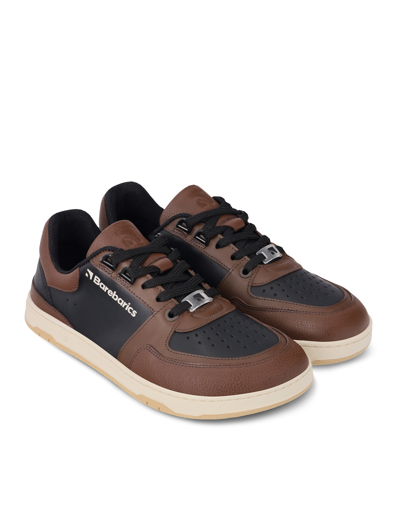 Barefoot Sneakers Barebarics Wave - Black & Dark Brown
