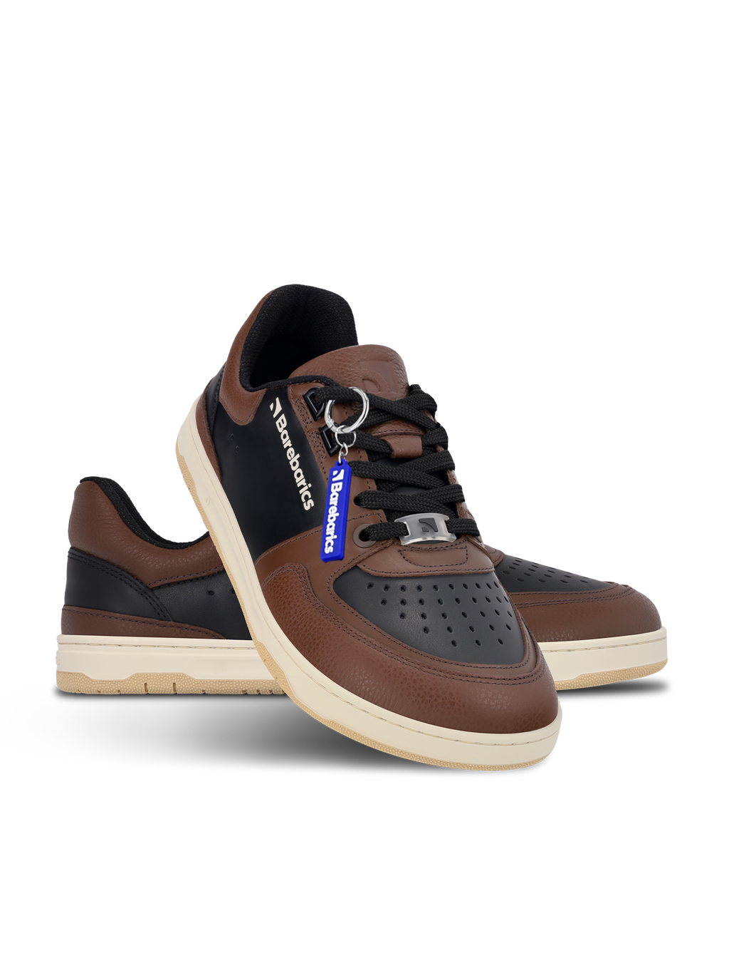 Barefoot Sneakers Barebarics Wave - Black & Dark Brown
