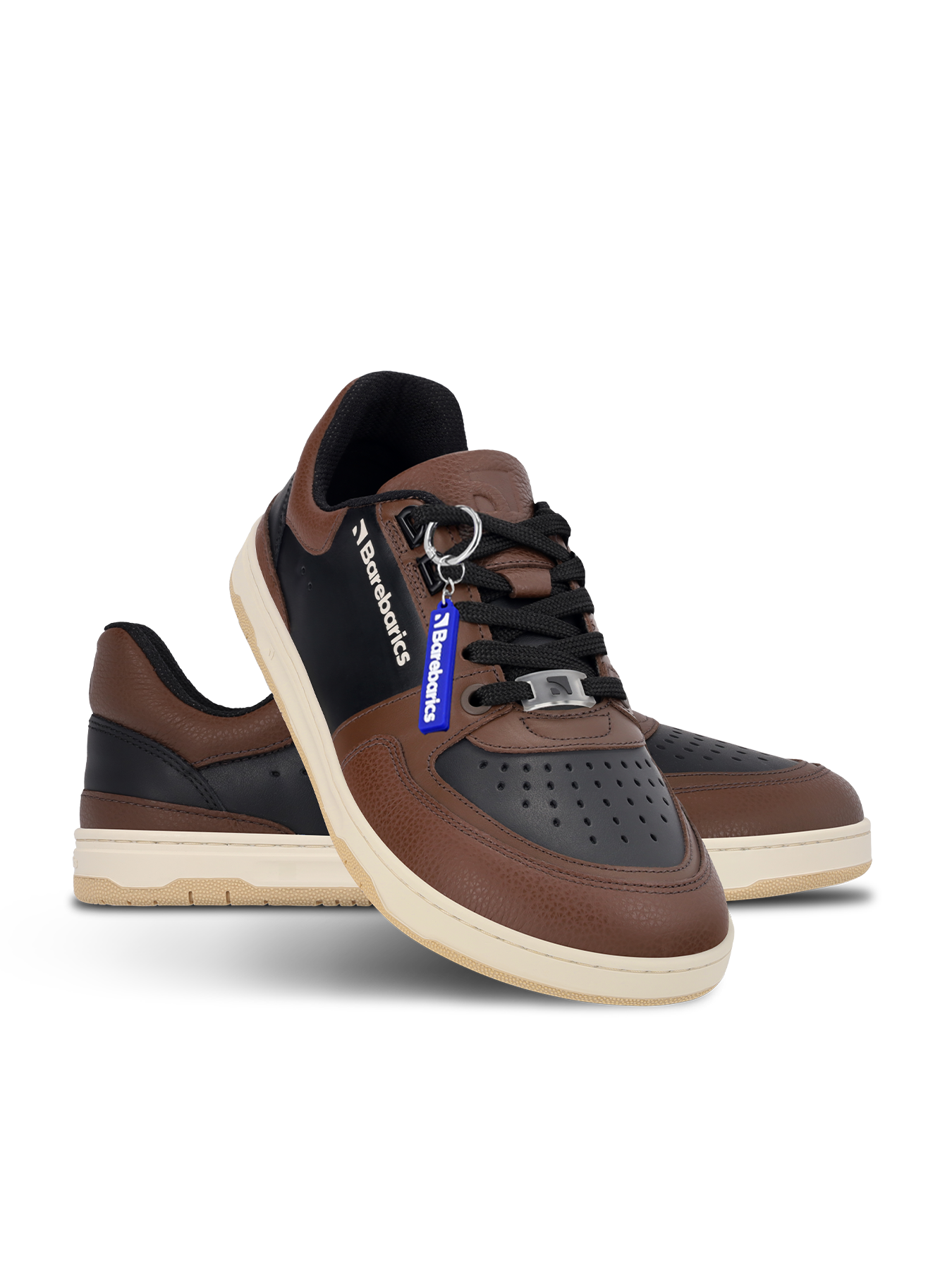 Barefoot Sneakers Barebarics Wave - Black & Dark Brown