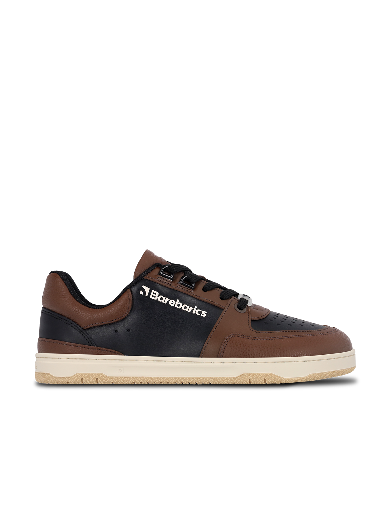Barefoot Sneakers Barebarics Wave - Black & Dark Brown