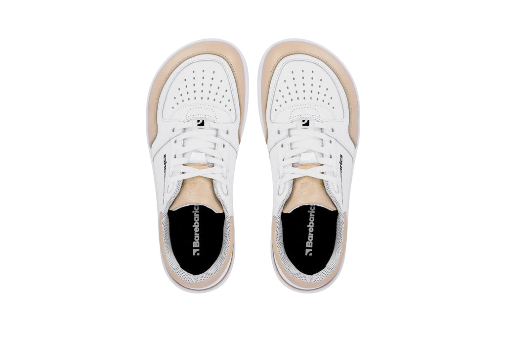 Barefoot Sneakers Barebarics Wave - White & Beige