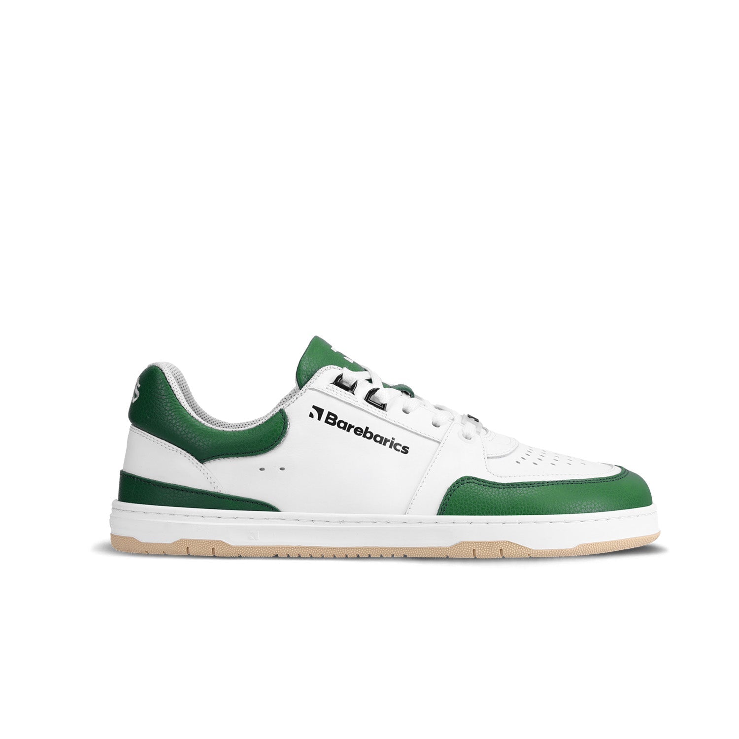 Barefoot Sneakers Barebarics Wave - White & Dark Green (SALE)
