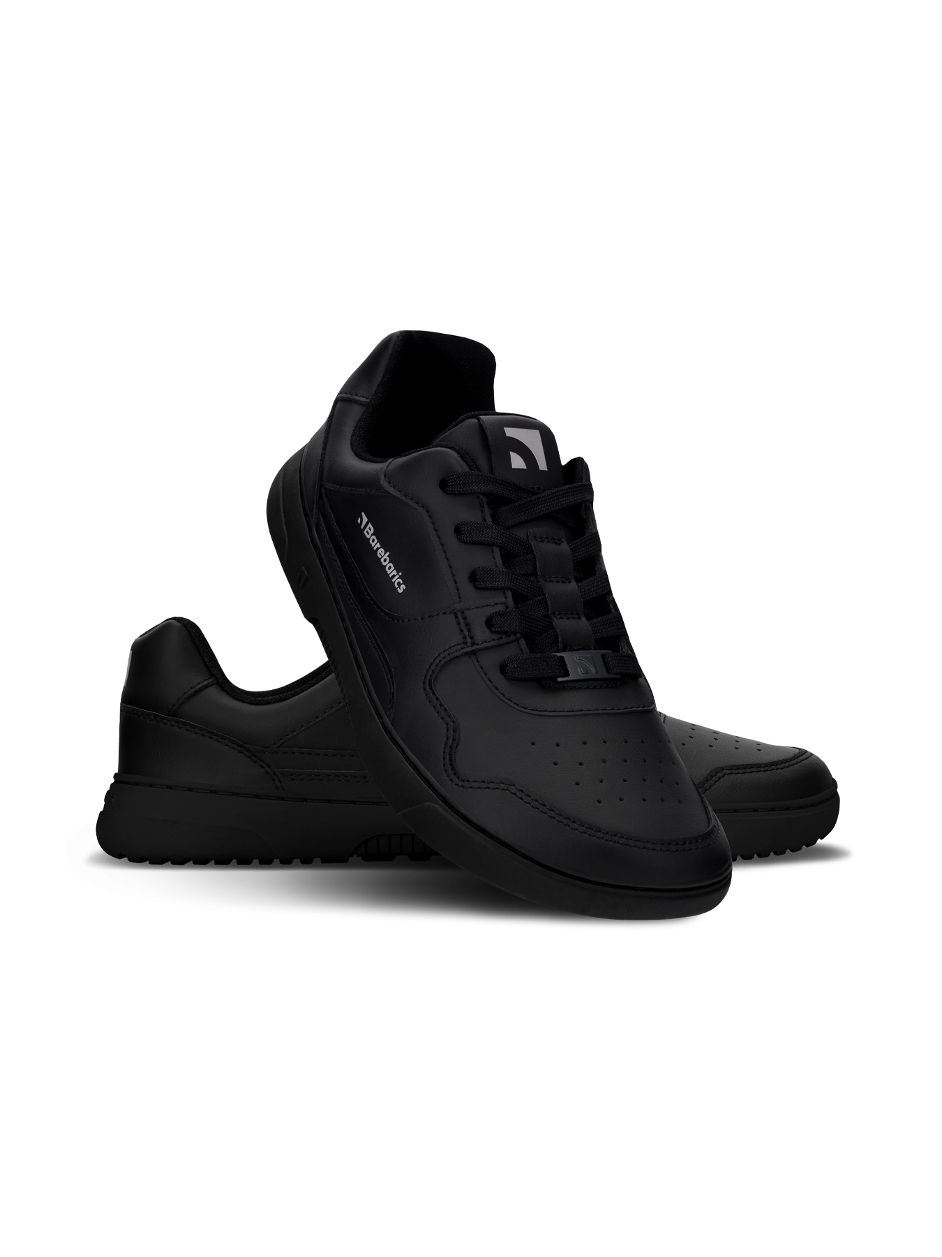 Barefoot Sneakers Barebarics Zing - All Black - Leather