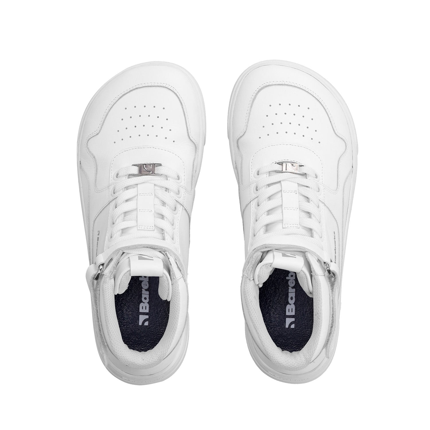 Barefoot Sneakers Barebarics Zing - High Top - All White - Leather (SALE)