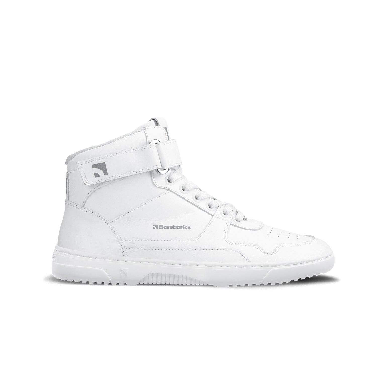 Barefoot Sneakers Barebarics Zing - High Top - All White - Leather (SALE)