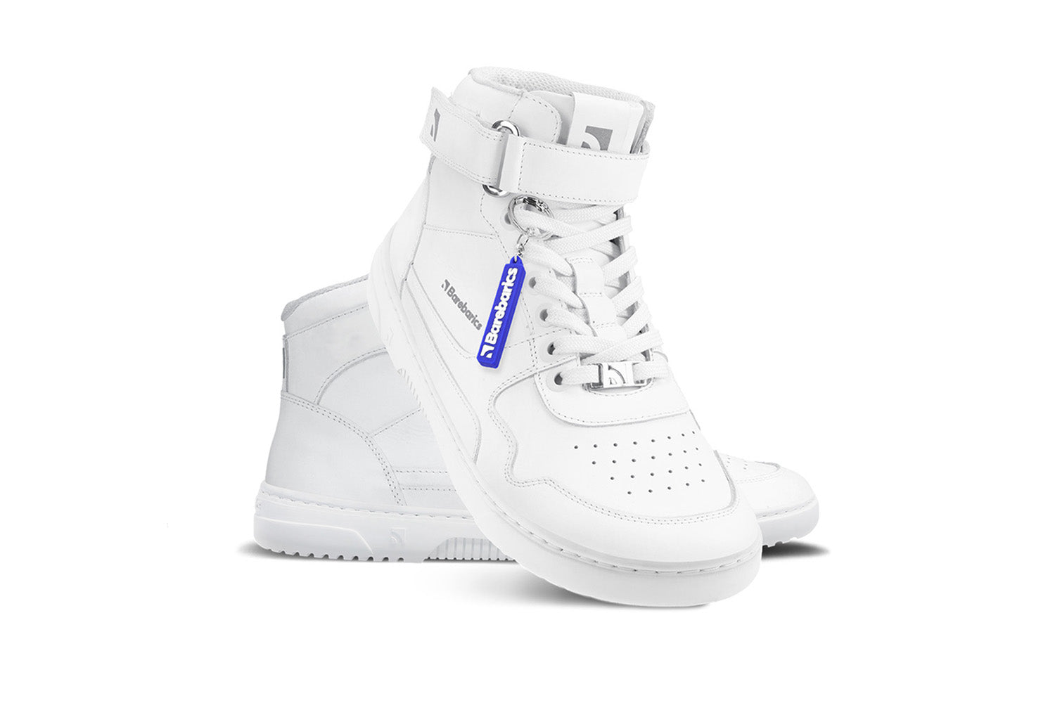 Barefoot Sneakers Barebarics Zing - High Top - All White - Leather (SALE)