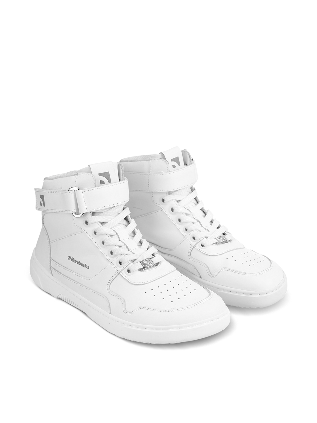 ZING-HIGH TOP : all white - leather size eu 41