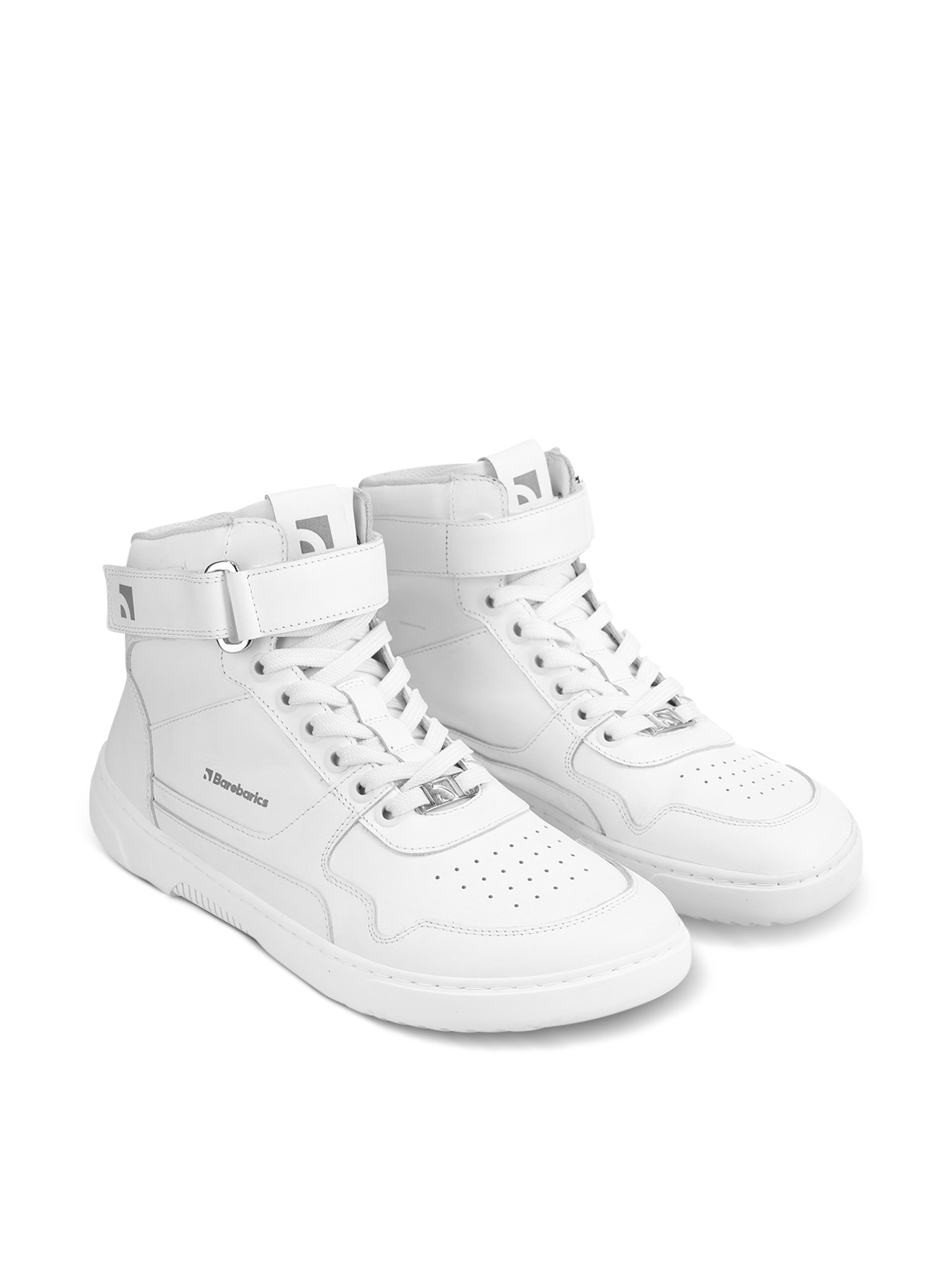 ZING-HIGH TOP : all white - leather size eu 41