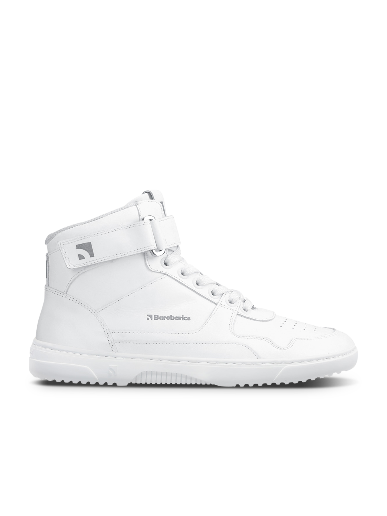 ZING-HIGH TOP : all white - leather size eu 41