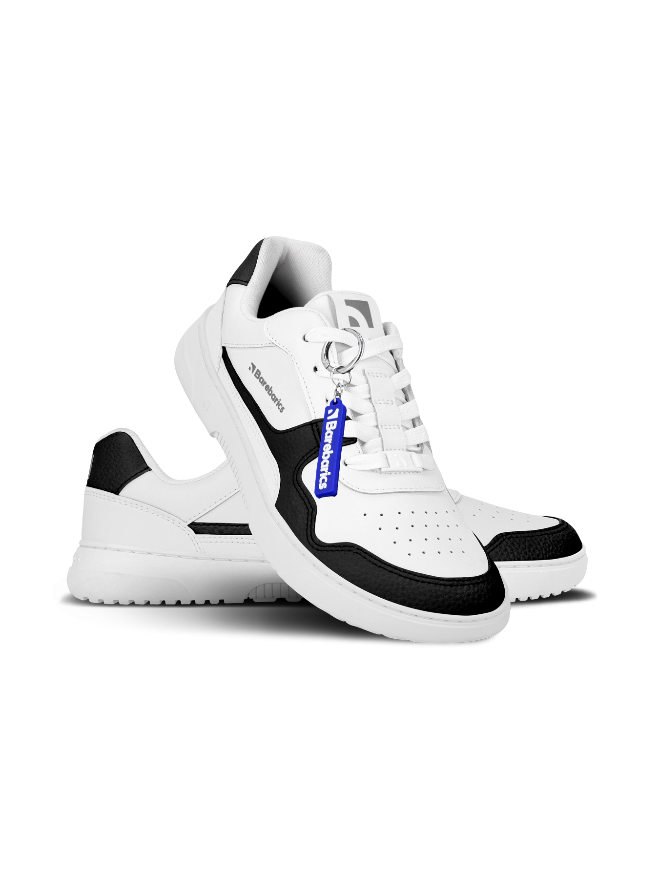 Barefoot Sneakers Barebarics Zing - White & Black - Leather