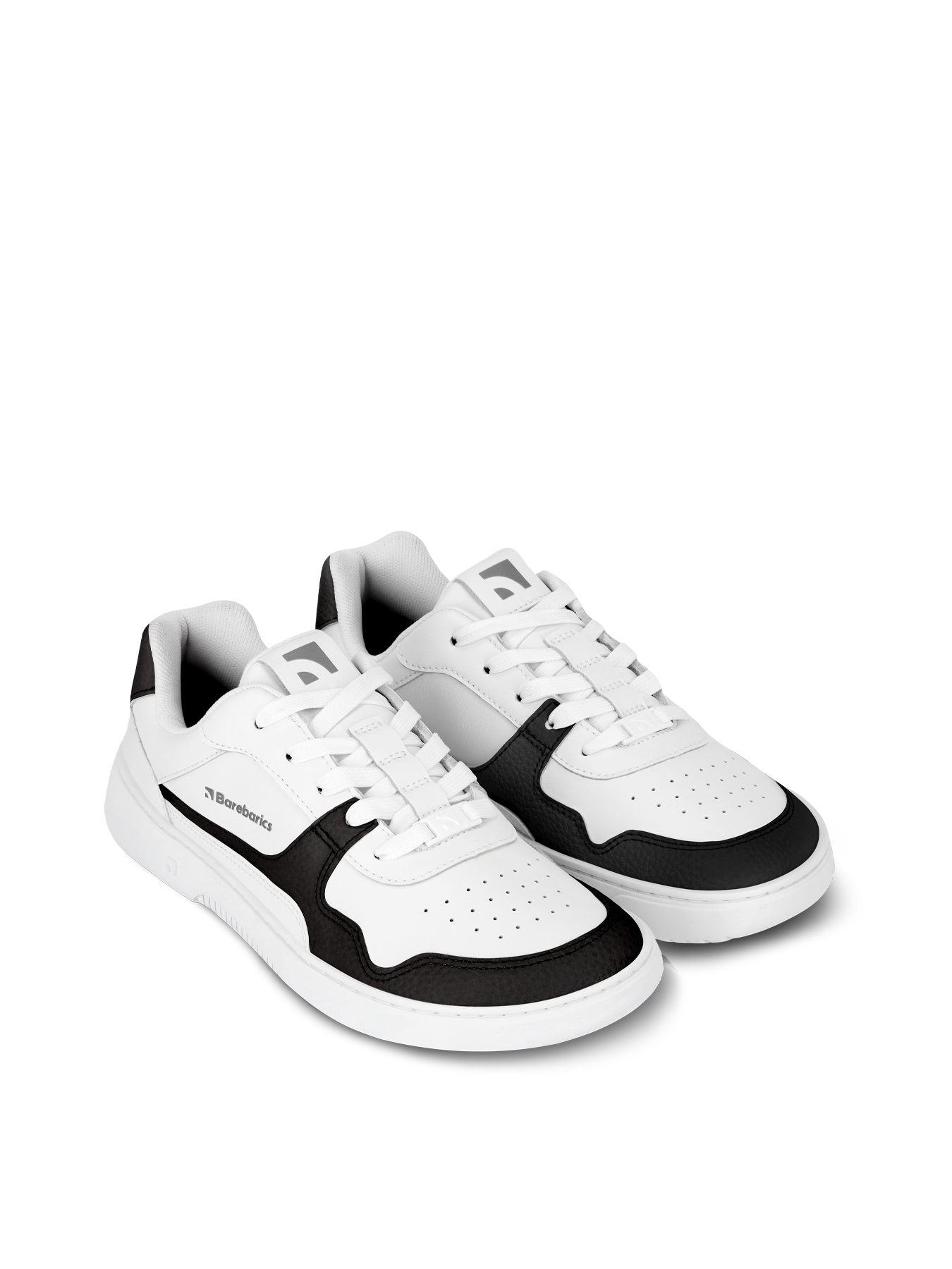Barefoot Sneakers Barebarics Zing - White & Black - Leather