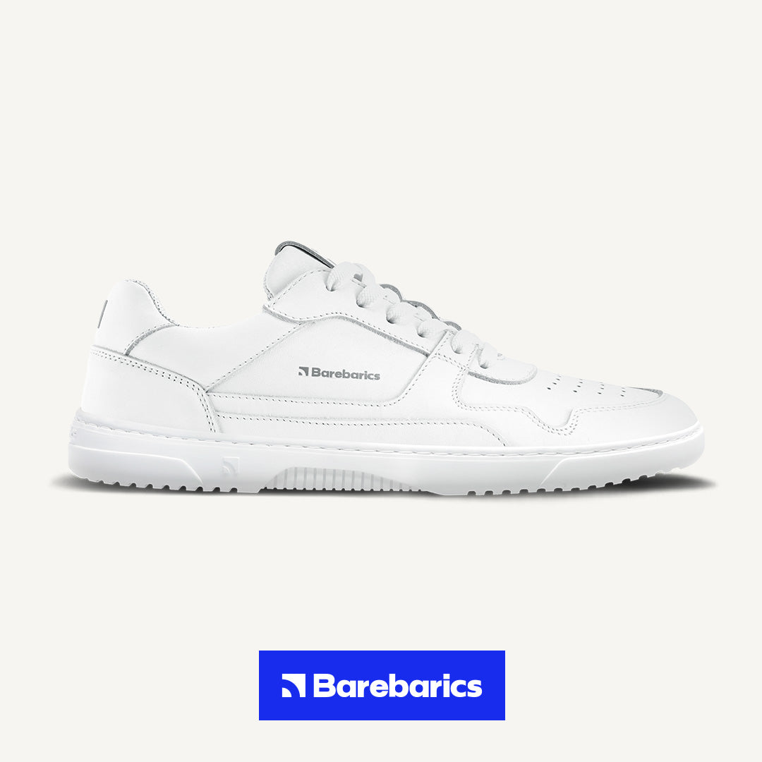 Barefoot Sneakers Barebarics Zing - All White - Leather (SALE)