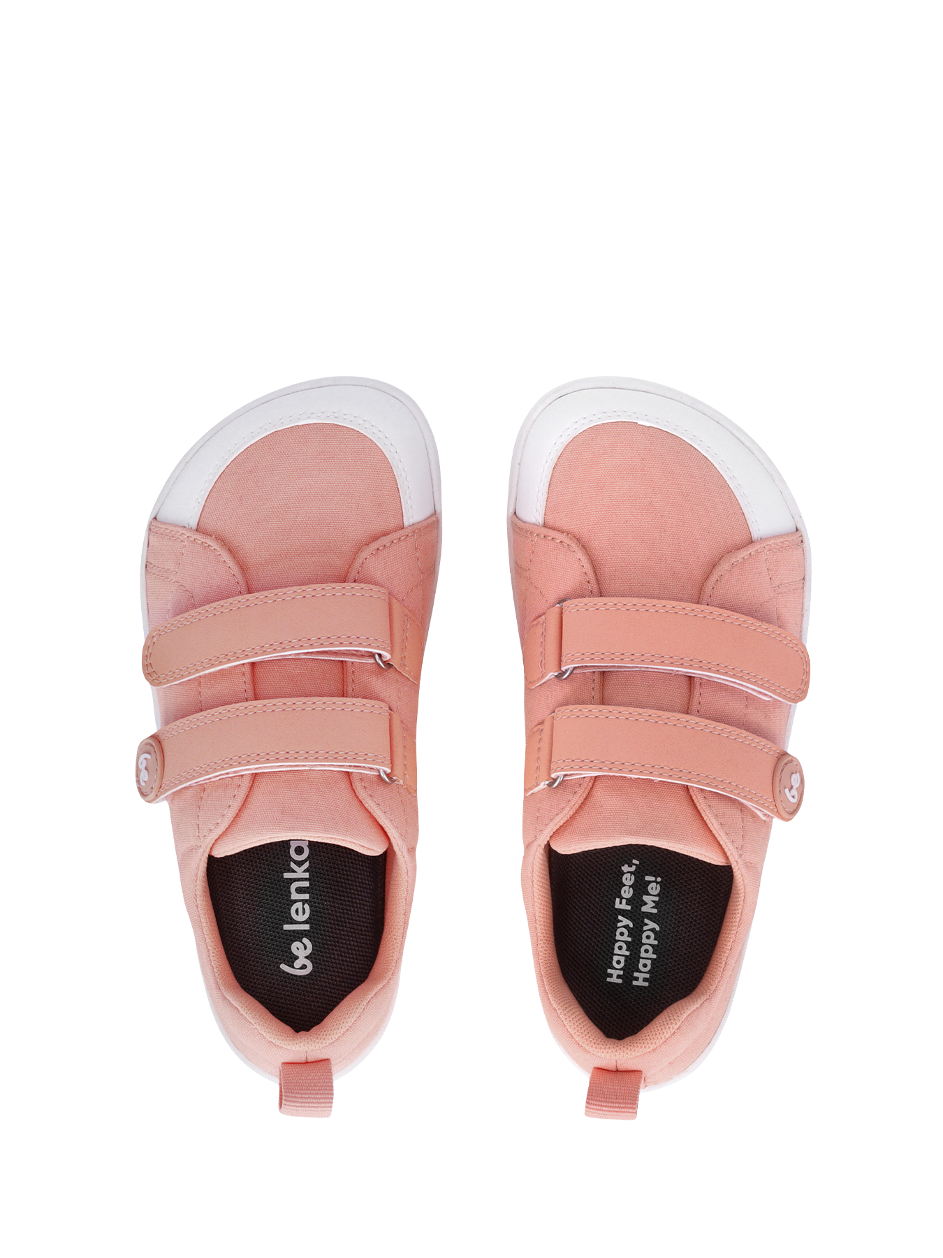 Kids barefoot sneakers Be Lenka Canvi Preschool - Coral Pink