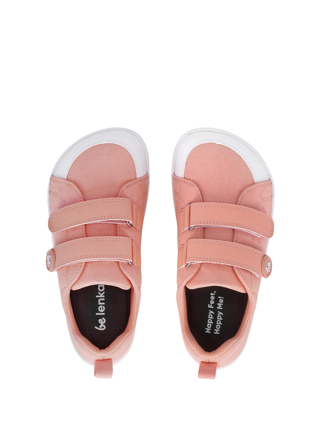 Kids barefoot sneakers Be Lenka Canvi Preschool - Coral Pink