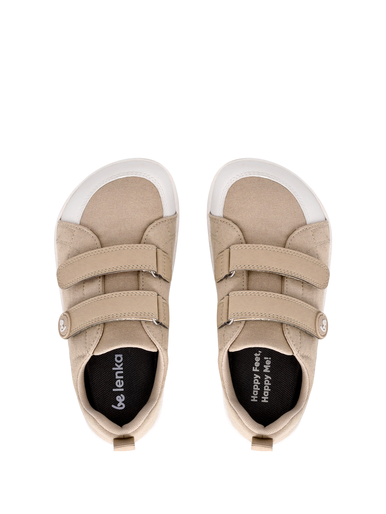 Kids barefoot sneakers Be Lenka Canvi Kids - Light Brown