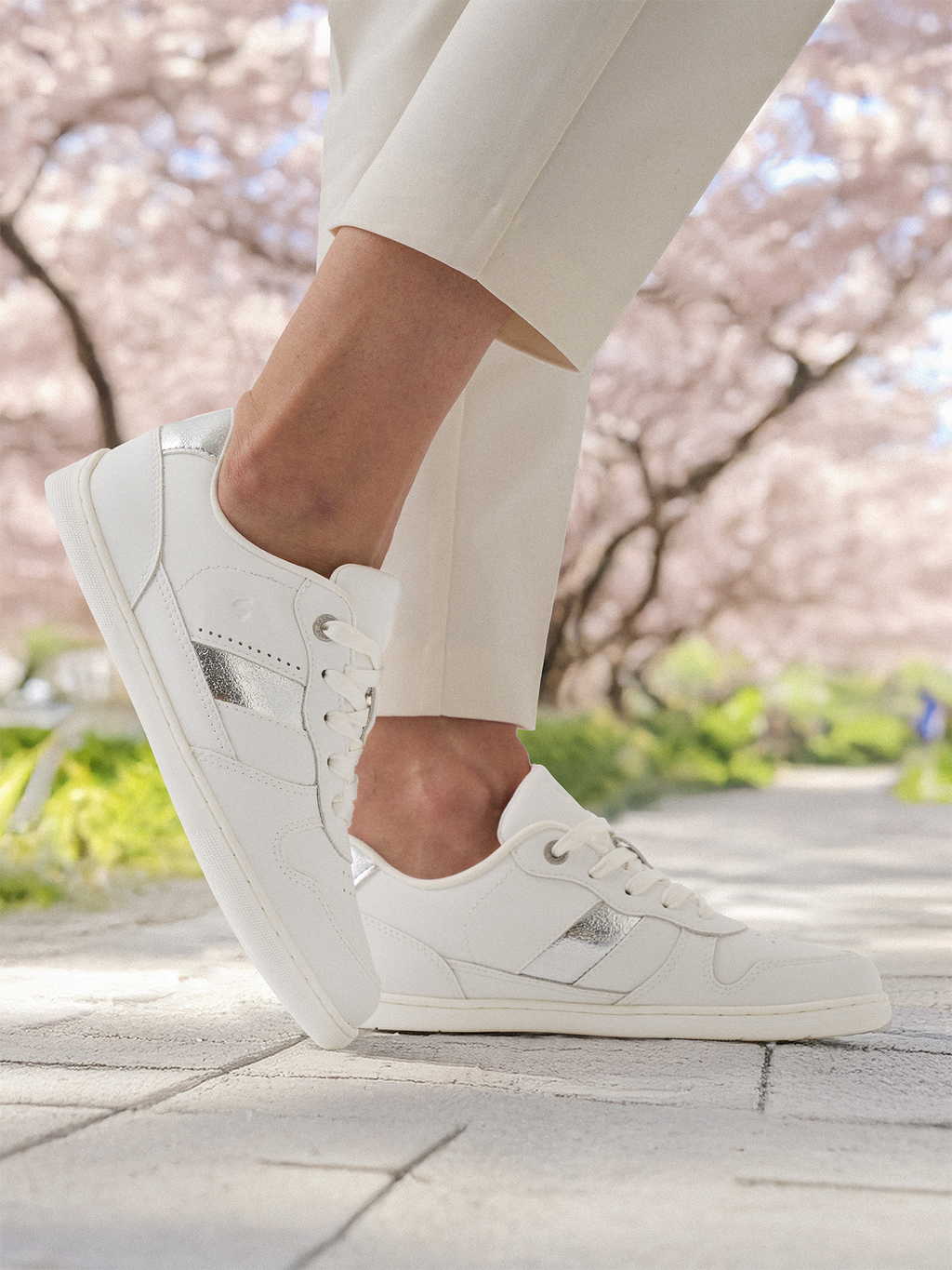 Barefoot Sneakers Be Lenka Cellestia - White & Silver