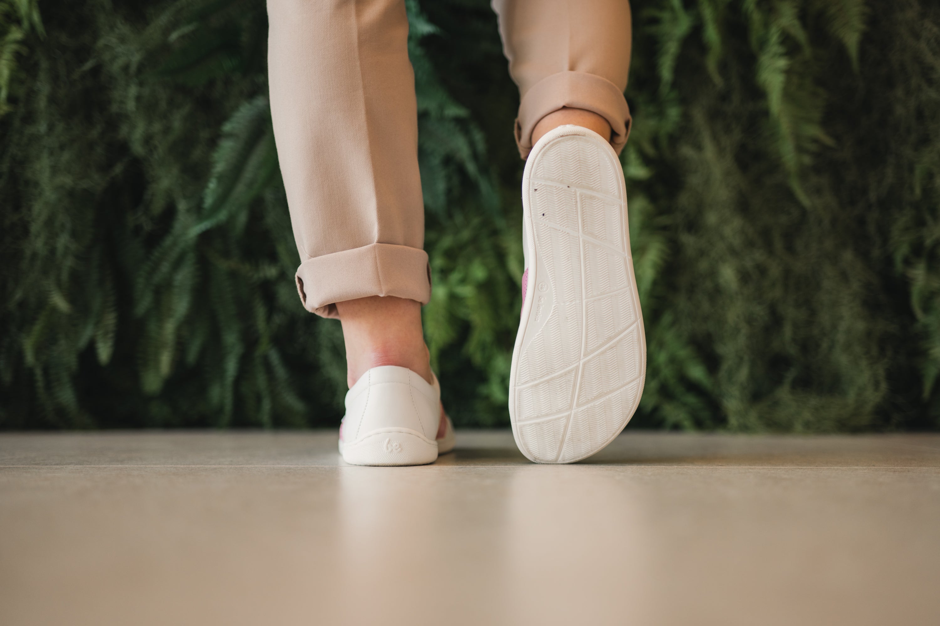 Barefoot Sneakers Be Lenka Elite - White & Pink