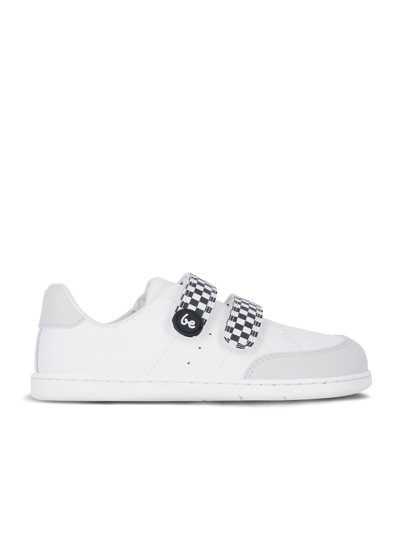 Kids barefoot sneakers Be Lenka Energise Preschool - White & Checkerboard
