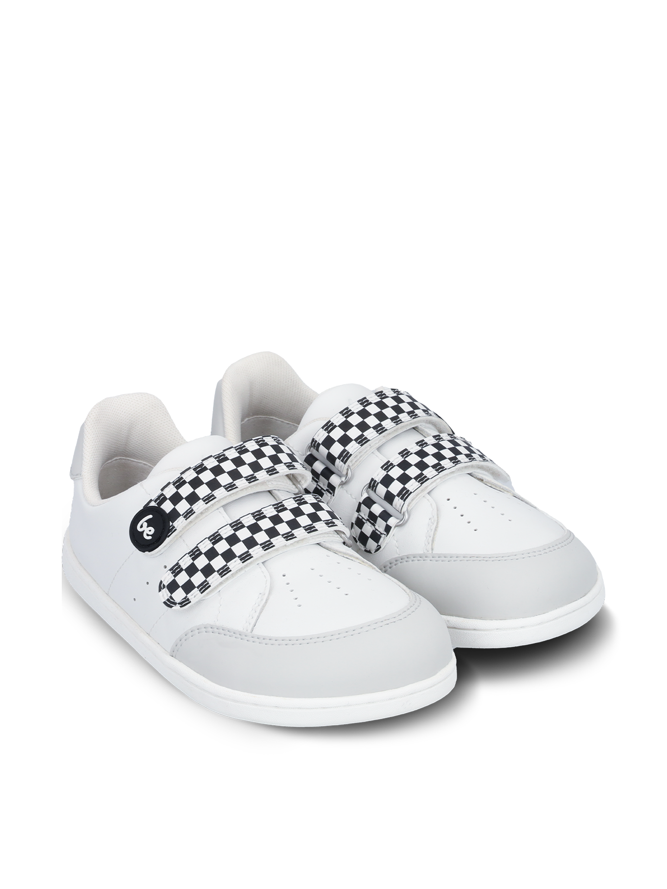 Kids barefoot sneakers Be Lenka Energise Preschool - White & Checkerboard